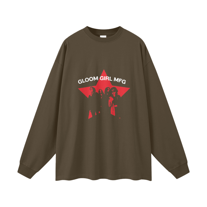 GGMFG Star 100% Cotton Long Sleeve Tee