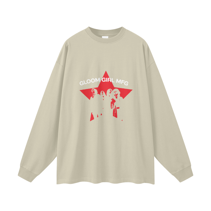 GGMFG Star 100% Cotton Long Sleeve Tee