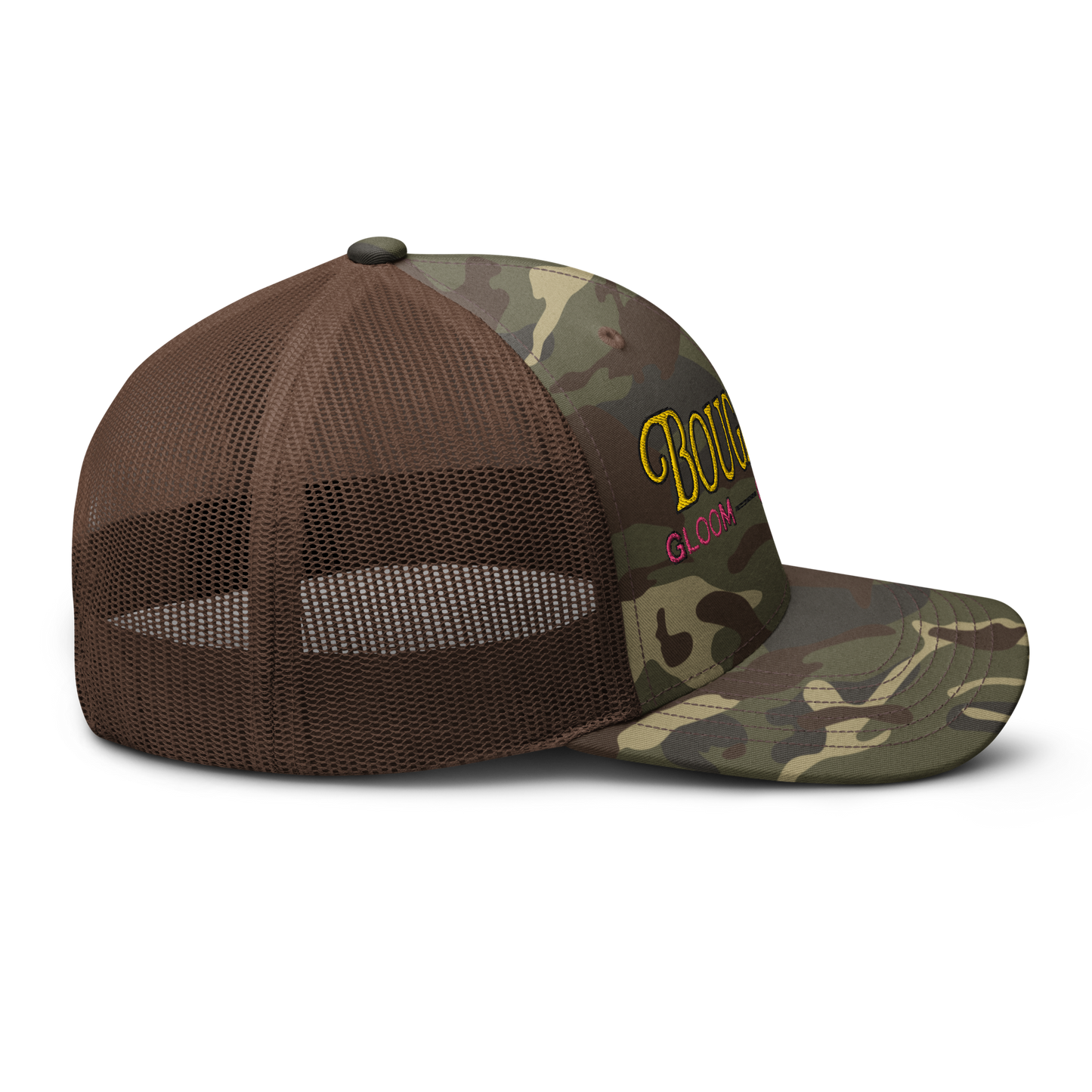 BOUGIE GIRL in DISGUISE Camouflage trucker hat